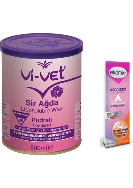 800ML Pudralı Konserve Ağda ile Pürüzsüz ve Hijyenik Cilt Bakımı