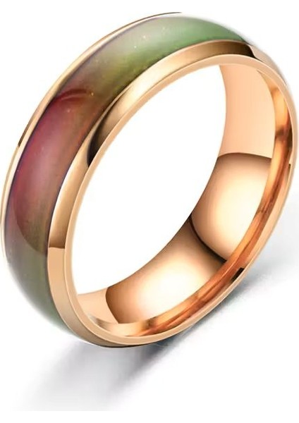 Şık Paslanmaz Çelik Renk Değiştiren Erkek ve Kadın Yüzük