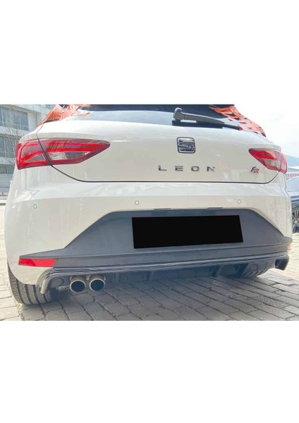 Seat Leon Mk3 Fr Difüzör Parlak Siyah Plastik Sol Çift 2012-2016 Arka-Difizör-Bodykit-Ek-Karlık fiyatları