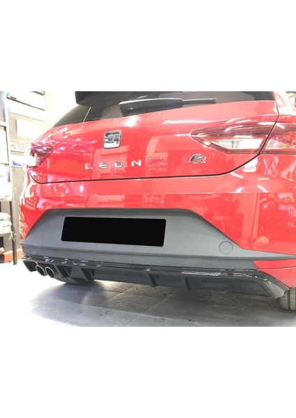 Seat Leon Mk3 Fr Difüzör Parlak Siyah Plastik Sol Çift 2012-2016 Arka-Difizör-Bodykit-Ek-Karlık modelleri