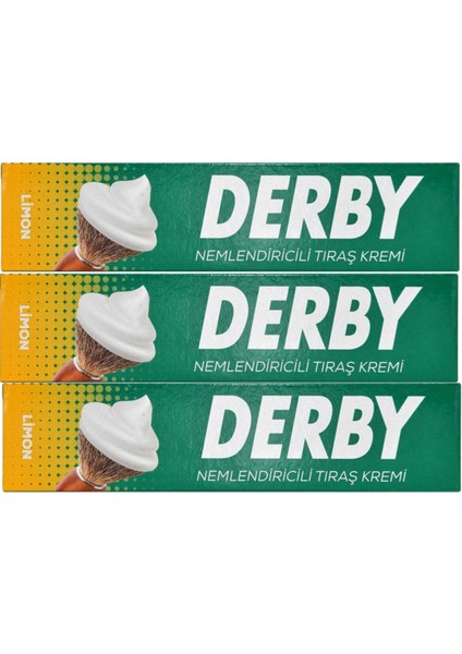 Limon Tıraş Kremi, Nemlendirici, 100G, 3'lü Paket