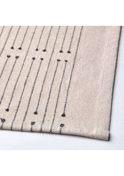 Vararv Servis Örtüsü Natürel Koyu Gri 35 x 150 cm modelleri