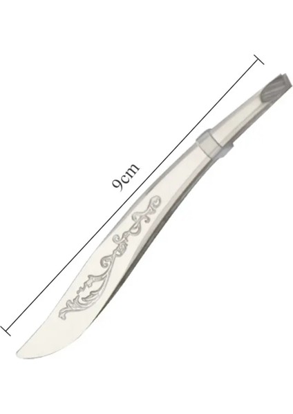 Kavisli Eğik Uçlu Çelik Akustik Tüy ve Kıl Alma Cımbızı fırsatları