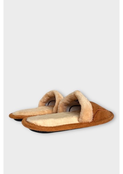 Içi Peluş Kaydırmaz Taban Bohça Unisex Ev Terliği Taba fırsatları