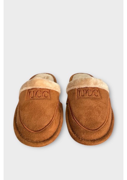 Içi Peluş Kaydırmaz Taban Bohça Unisex Ev Terliği Taba indirimleri