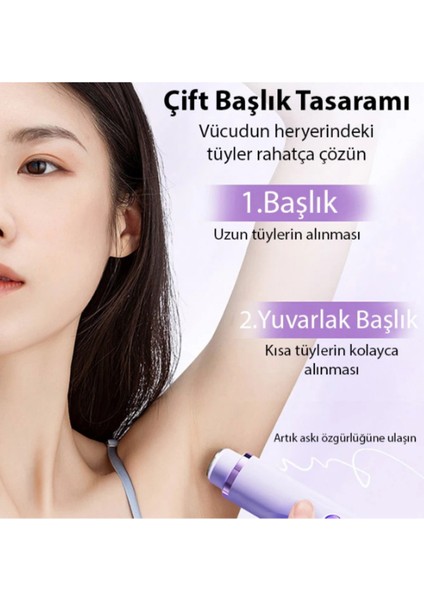 Çift Başlı Epilasyon Cihazı, Koltuk Altı, Burun ve Özel Bölgeler Için Profesyonel Kullanım modelleri