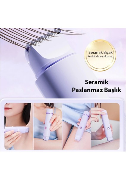 Çift Başlı Epilasyon Cihazı, Koltuk Altı, Burun ve Özel Bölgeler Için Profesyonel Kullanım