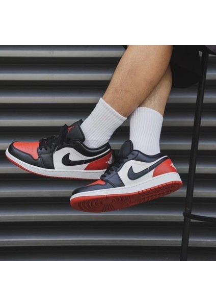 Air Jordan 1 Low Bred Toe-Sportxoutlet fiyatları