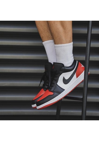 Air Jordan 1 Low Bred Toe-Sportxoutlet modelleri