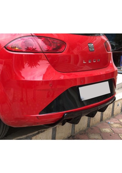 Seat Leon Mk2.5 Difüzör Parlak Siyah Plastik 2009 2010 2011 2012 Arka-Difizör-Bodykit-Ek-Karlık fiyatları
