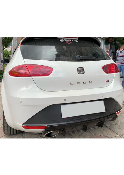 Seat Leon Mk2.5 Difüzör Parlak Siyah Plastik 2009 2010 2011 2012 Arka-Difizör-Bodykit-Ek-Karlık modelleri