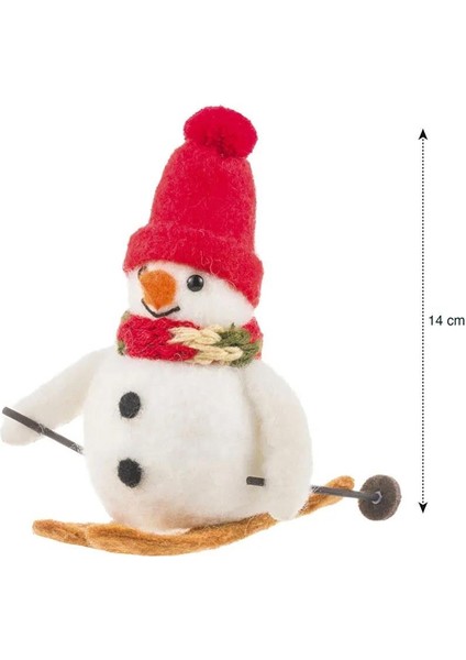 Kardan Adam Figürlü Dekoratif Obje 14 cm (W5) fırsatları