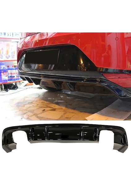 Seat Leon Mk3 Fr Difüzör Parlak Siyah Plastik Sağ Sol Çift 2012-2016 Arka-Difizör-Bodykit-Ek-Karlık