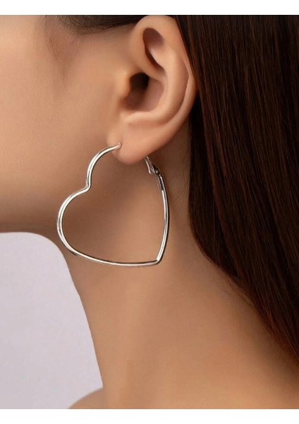 Kalp Detaylı Küpe modelleri