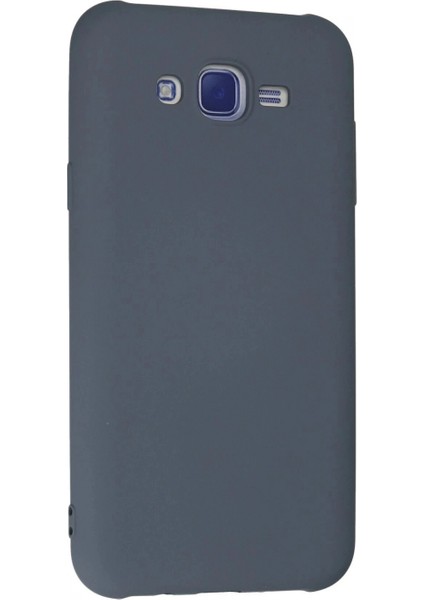 Samsung Galaxy J7 Kılıf Nano içi Kadife Silikon - Gri modelleri