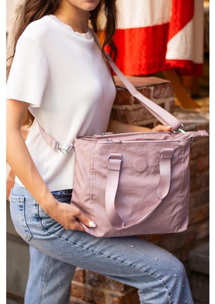 Suya Dayanıklı Çok Bölmeli Krinkıl Çanta Kol Çantası Omuz 4012