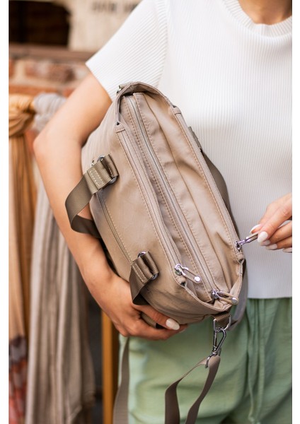 Suya Dayanıklı Çok Bölmeli Krinkıl Çanta Kol Çantası Omuz 4012