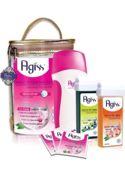 Hızlı ve Pratik Roll-On Ağda Isıtıcı Seti, Tüm Ciltlere Uygun, Kolay Kullanım