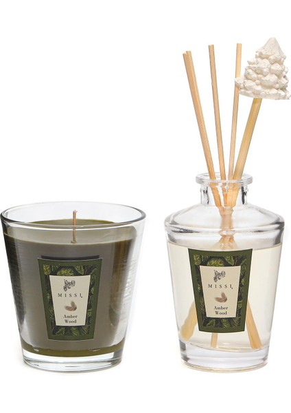 Yılbaşı Amber Esintisi (Oda Kokusu&vegan Mum Seti)