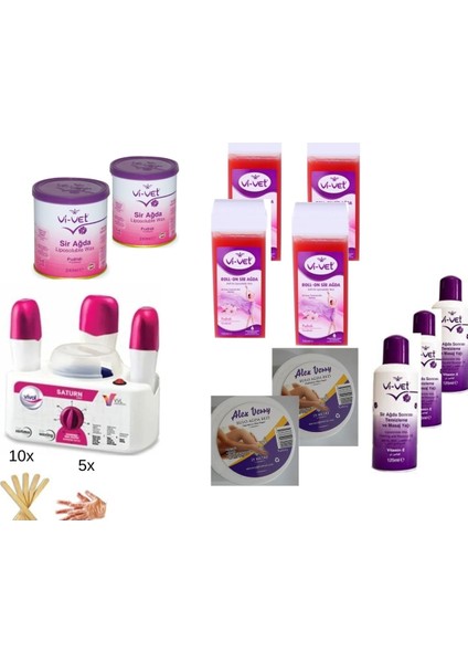 Gelişmiş Ağda Seti ile Pürüzsüz Cilt Keyfi