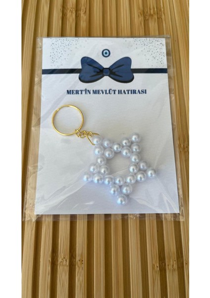 Isme Özel Hoşgeldin Yıldız anahtarlık Bebek Hediyelik - 20 Adet - Kolonya Şişe - Mevlüt, Doğum, Baby Shower