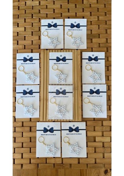 Isme Özel Hoşgeldin Yıldız anahtarlık Bebek Hediyelik - 20 Adet - Kolonya Şişe - Mevlüt, Doğum, Baby Shower indirimleri