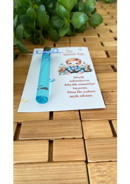 İsme Özel Hoşgeldin Tasarımlı Kart Fıs Fıs Kapaklı Kolonya Bebek Hediyelik - 20 Adet - Kolonya Şişe fırsatları