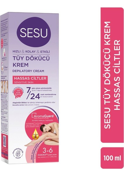 Hassas Ciltler Için Etkili Tüy Dökücü Krem 100 ml
