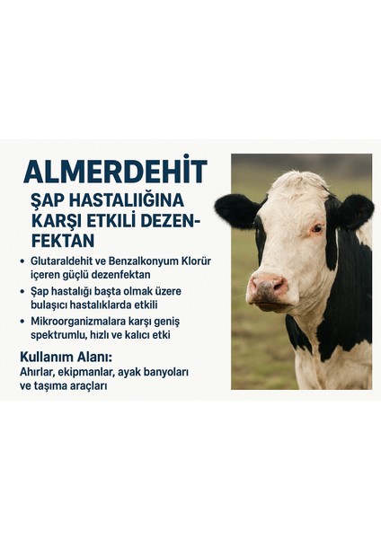 Almerdehit Inek Sığır Koyun Şap Spreyi 200 ml fırsatları