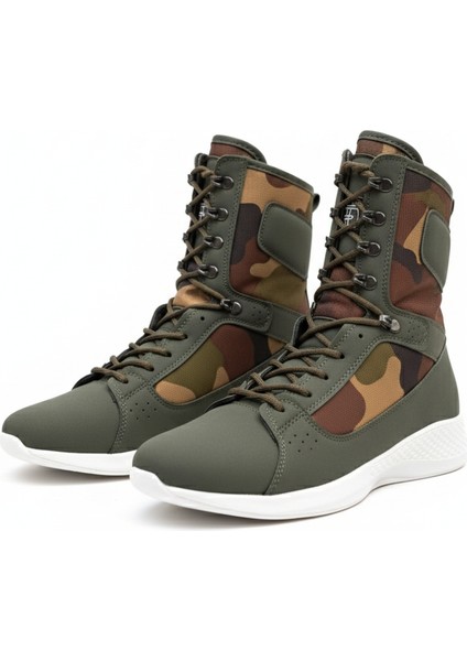 Verton Bağcıklı Günlük Erkek Outdoor Askeri Postal Bot Haki fiyatları