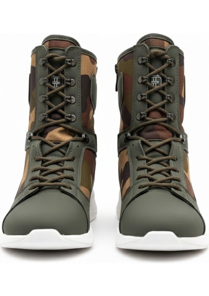 Verton Bağcıklı Günlük Erkek Outdoor Askeri Postal Bot Haki modelleri