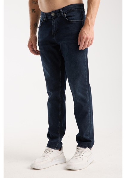 Erkek Slim Fit/normal Kesim Jean Pantolon - Esnek (%2 Elastan) ve Pamuklu (%98)