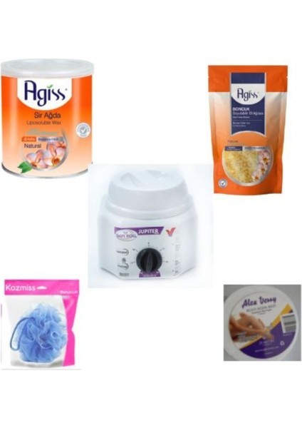 5 Parça Ağda Seti, Evde Kullanım, Kolay ve Etkili Ağda Deneyimi