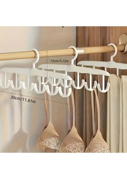 1 Adet Yer Tasarruflu 6 Kancalı Plastik Dolap İçi Düzenleyici Pratik Askı indirimleri