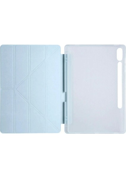 Samsung Galaxy X610 Tab S9 Fe Plus 12.4 Kılıf Kalemlikli Mars Tablet Kılıfı - Mavi modelleri