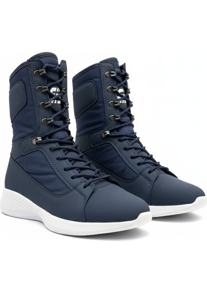 Verton Bağcıklı Günlük Erkek Outdoor Askeri Postal Bot Lacivert fiyatları