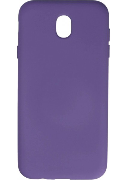 Samsung Galaxy J7 Pro / J730 Kılıf Nano Içi Kadife Silikon - Mor