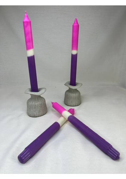 Renkli Şamdan Mum (Tek Ürün Fiyatıdır )