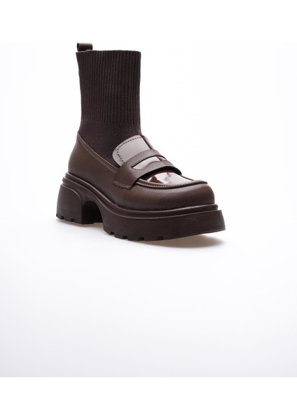 Kadın Çorap Bot Triko Kahve Boska fiyatları