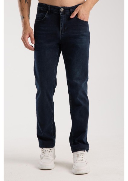 Erkek Slim Fit/normal Kesim Jean Pantolon - Esnek (%2 Elastan) ve Pamuklu (%98)