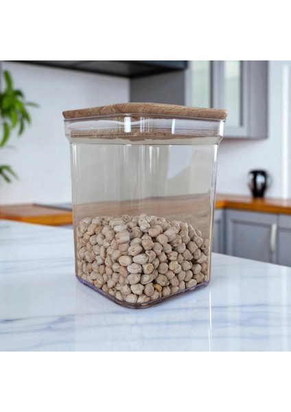 Ahşap Kapaklı Plastik Saklama Kabı fiyatları