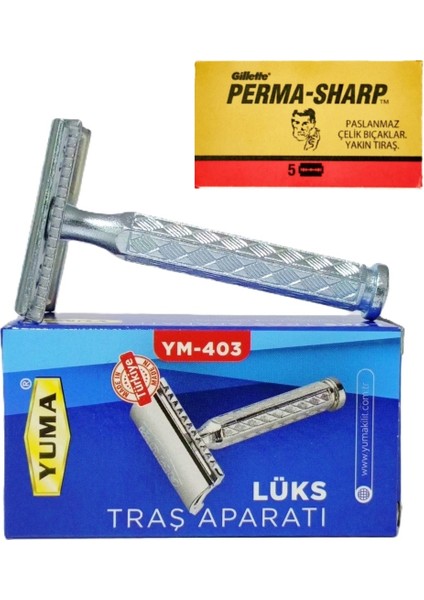 Çok Fonksiyonlu Tıraş Makinesi ve 5'li Jilet Seti, Pratik ve Rahat Kullanım