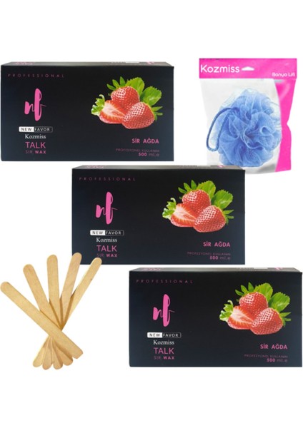 Yeni Favor Pudralı Kalıp Ağda Seti 5 Parça, Rahat ve Pratik Kullanım Sağlar.