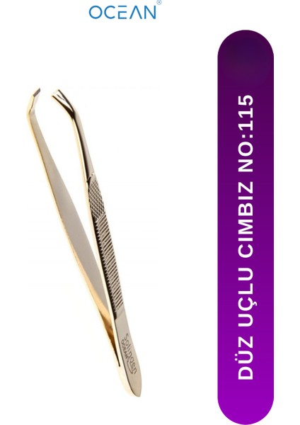 Düz Uçlu, Gold Renkli, Solingen Marka, Hassas Cımbız NO:115