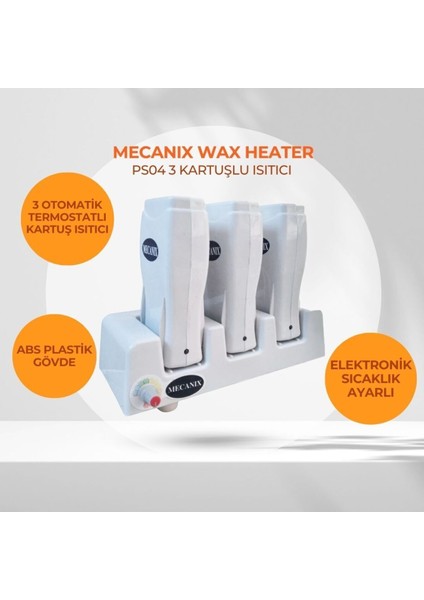 3 Kartuşlu Ağda Makinesi, Güçlü ve Pratik Ağda Cihazı