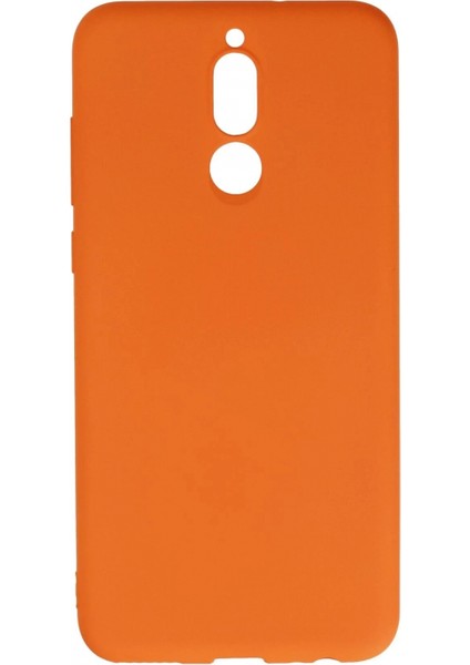 Huawei Mate 10 Lite Kılıf Nano içi Kadife Silikon - Turuncu