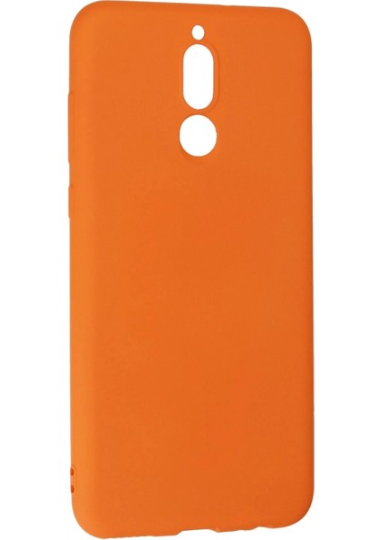 Huawei Mate 10 Lite Kılıf Nano içi Kadife Silikon - Turuncu modelleri