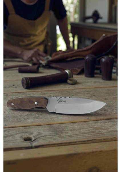 Çakı Babalı Oğullu Ikili Çakı Oymalı Sap El Yapımı Outdoor Çakı