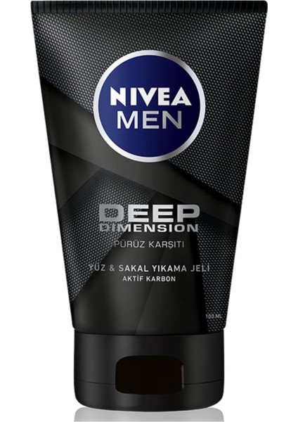 Derin Temizlik Yüz ve Sakal Jeli 100 Ml, Ferahlatıcı ve Temizleyici Bakım