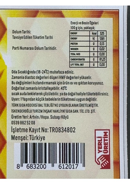 Karakovan Keçili Balı 5 kg fiyatları